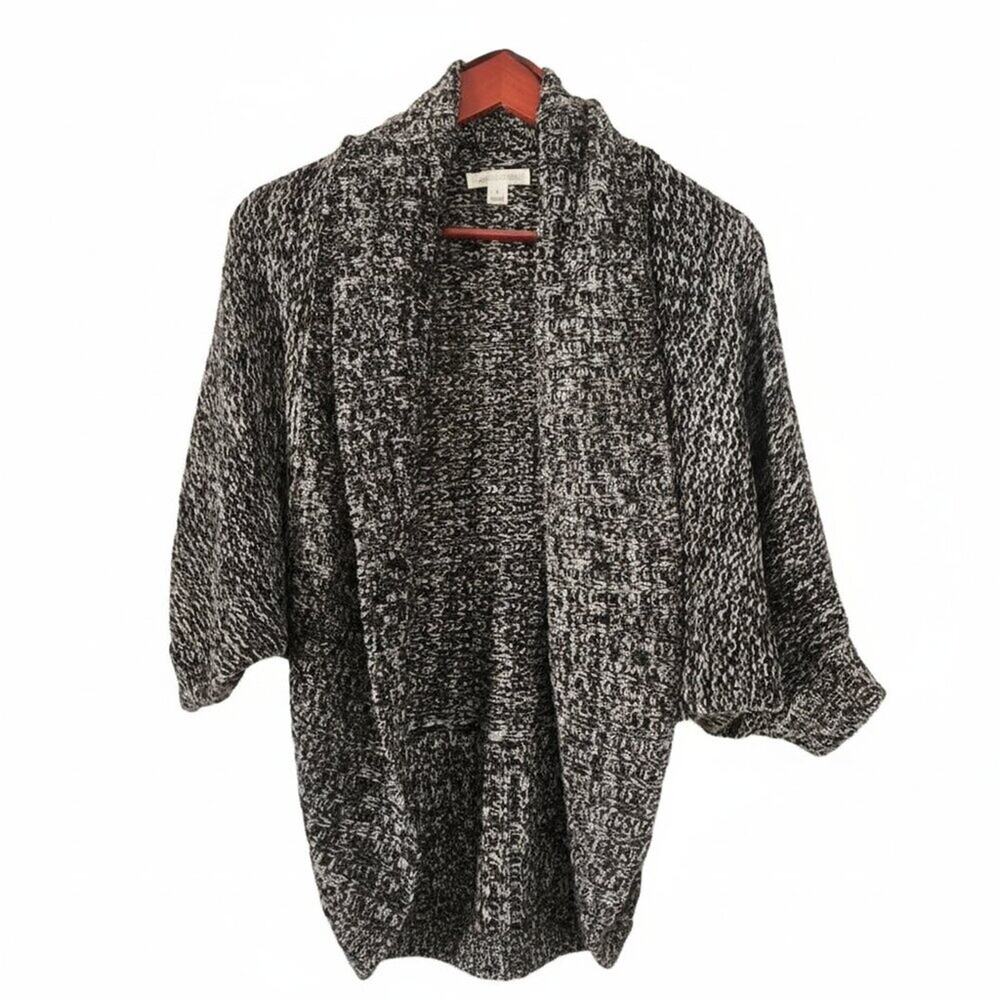 John Paul Richard Knit Open Front Cocoon Cardigan Sweater Small Boho Minimalist